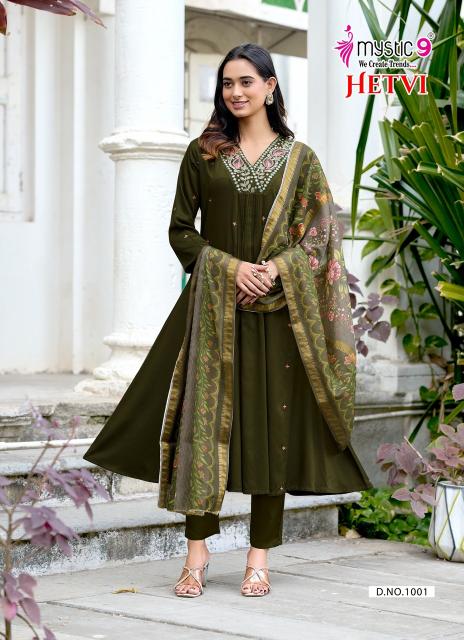 Mystic9 hetvi vol 1 kurti with palazzo wholesale